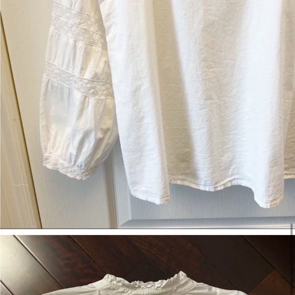 SOLD - White Lace Blouse - Picture 9 of 9